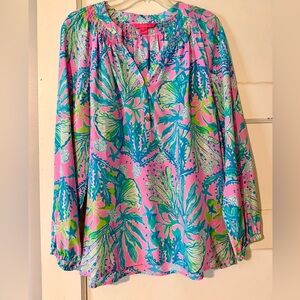 Lilly Pulitzer Elsa silk blouse
